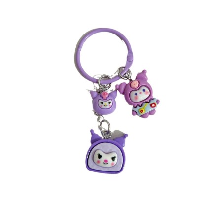 Collar Explosions Sanrio Series Keychain Pendant Cute Cartoon Hello Kitty Keyring Hanging