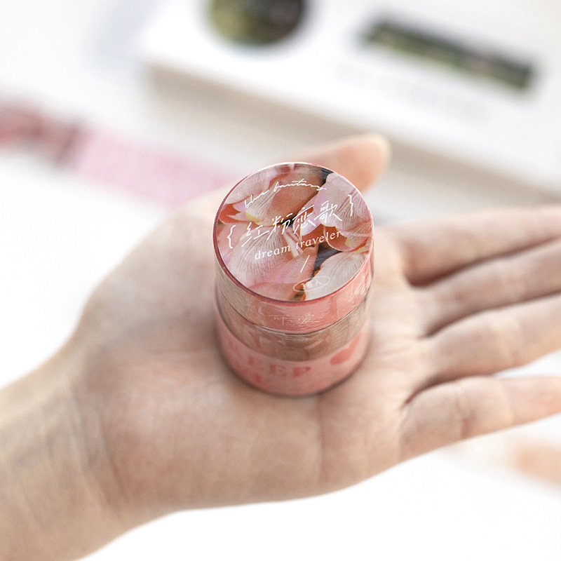 Twilight and paper tape singing Dream Traveler series retro literary ins hand account DIY material stickers 6