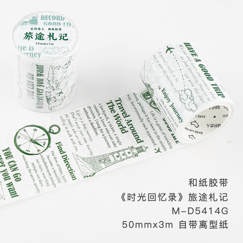 Letter Lovers Time Memoirs Series and Paper Tape Retro English Handbook Decoration diy Material Collage