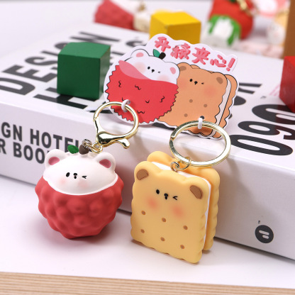 Super Constant Original Animal Series Couple Buckle Keychain Doll Key Holder Organizer Women's Southern Potato Doll Pendant