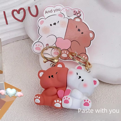 Super Constant Original Animal Series Couple Buckle Keychain Doll Key Holder Organizer Women's Southern Potato Doll Pendant