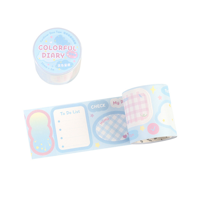 Letter lovers can write die-cut tape color diary series Korean ins wind student hand account sticker tape