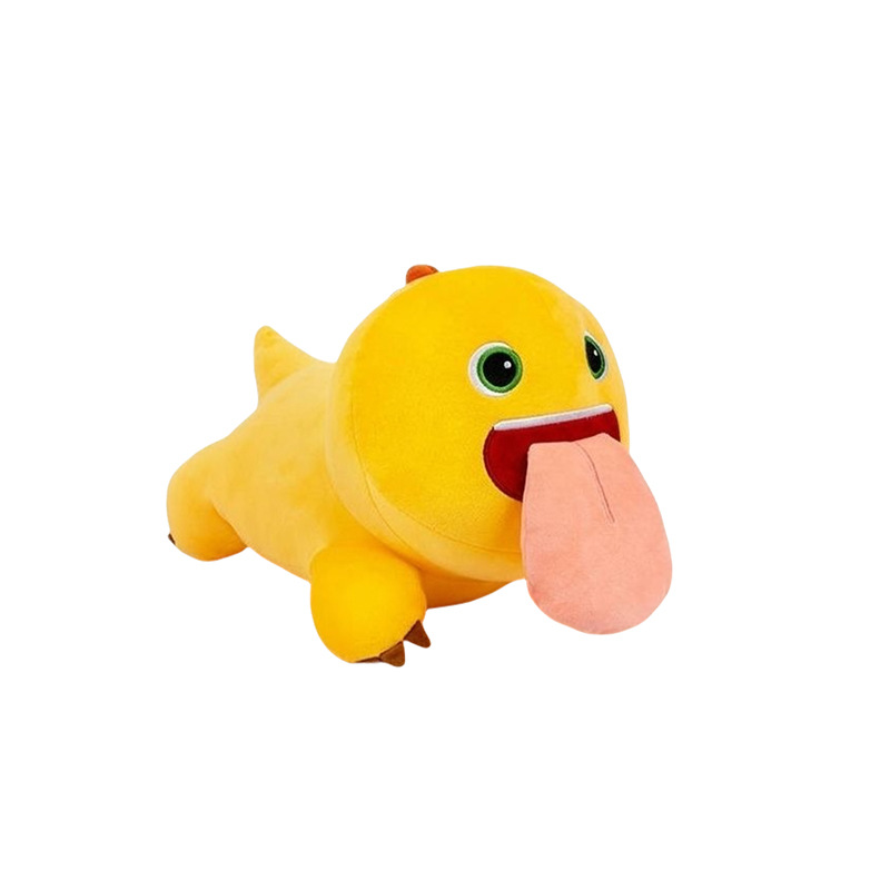 Little Red Riding Book Same Style Big Tongue Milk Dragon Plush Toy Soft Cute Cartoon Doll with Magnetic Lick Tongue Doll