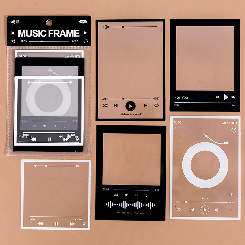 Tangshi PET white ink sticker package frame Museum series retro dream 