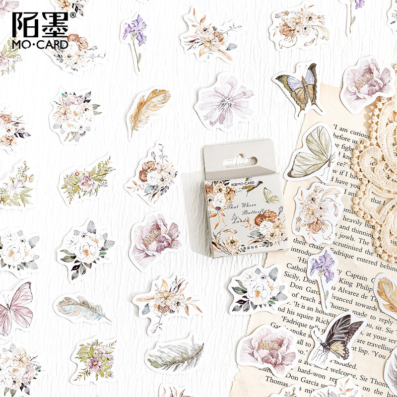 Mo Mo Boxed Stickers Everything Chronicle Series Creative Cute Animal Handbook Diary DIY Material Decorative Stickers