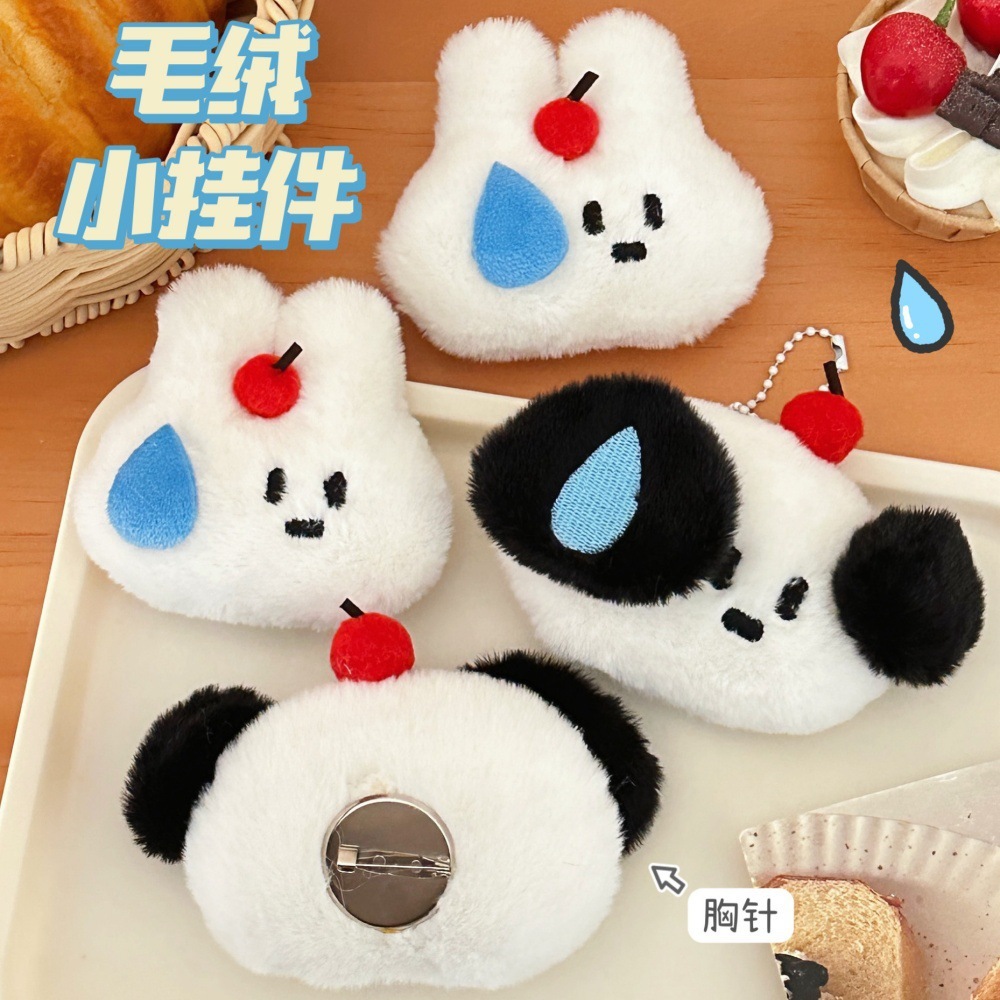 Tengyi joint original cute sweaty puppy rabbit doll pendant brooch girl heart Joker doll wholesale
