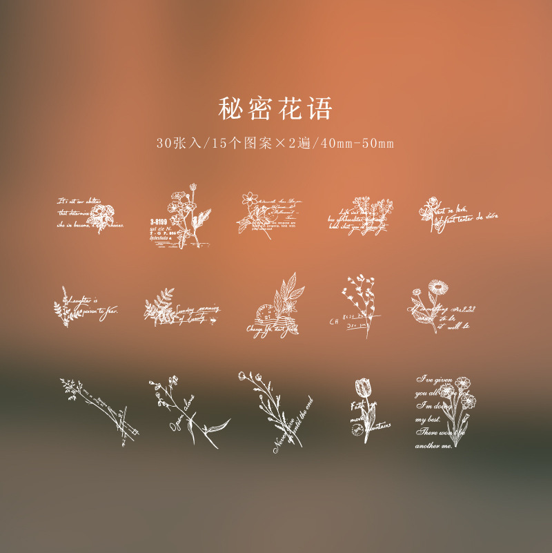 Momo ink PET sticker bag daydream series of creative art hand tent dec