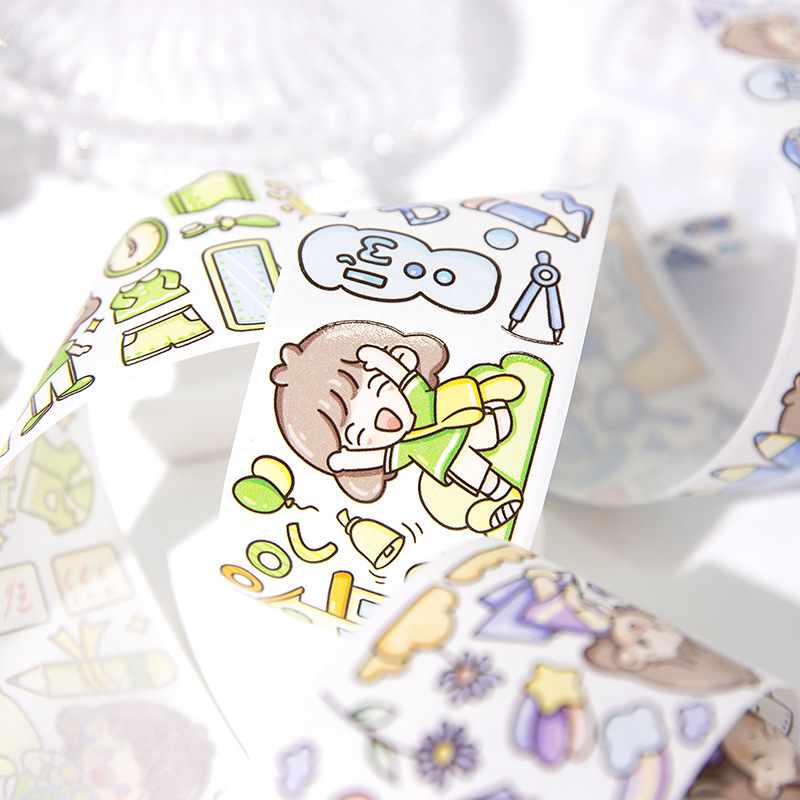 Twilight and paper tape small porphyrin series cute cartoon ins hand account DIY material stickers 2