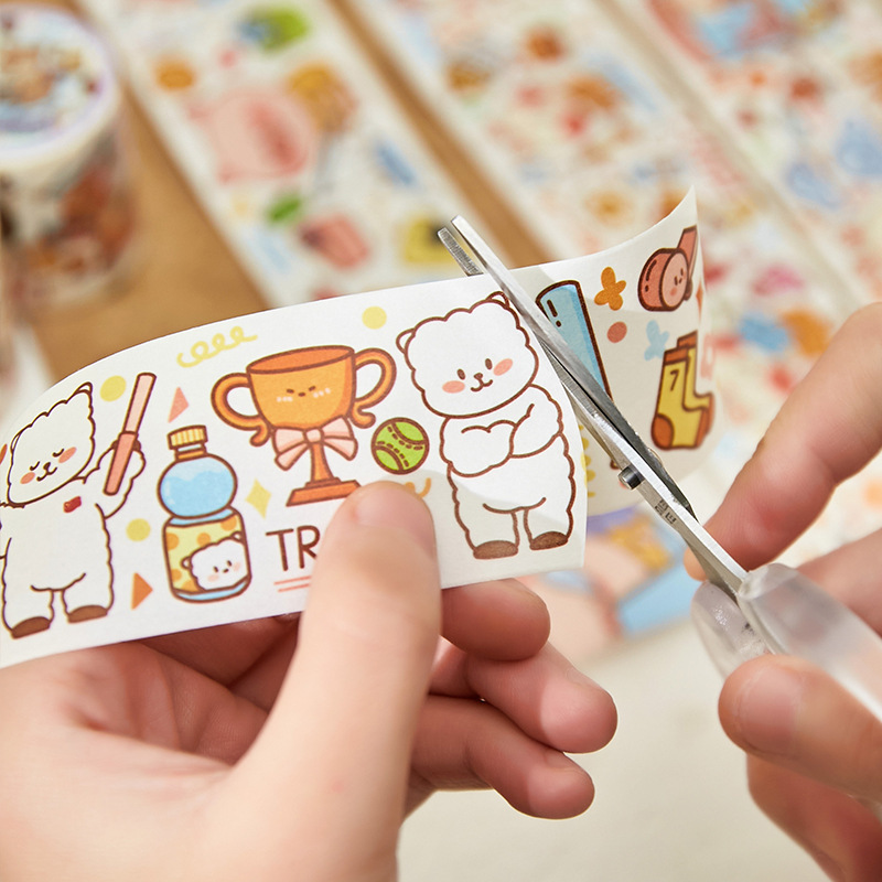 Early foam and paper tape soft cute Diary series Journal album Diary DIY decorative stickers 8