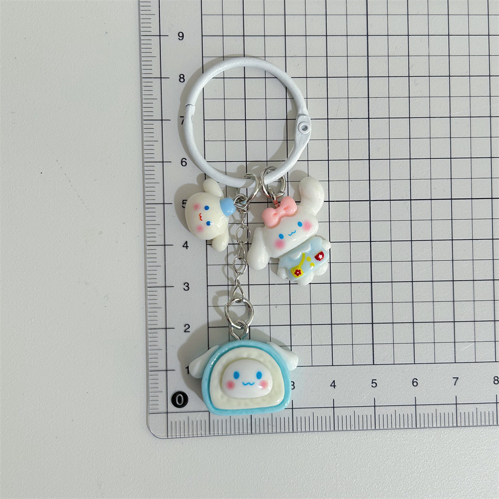 Collar Explosions Sanrio Series Keychain Pendant Cute Cartoon Hello Kitty Keyring Hanging