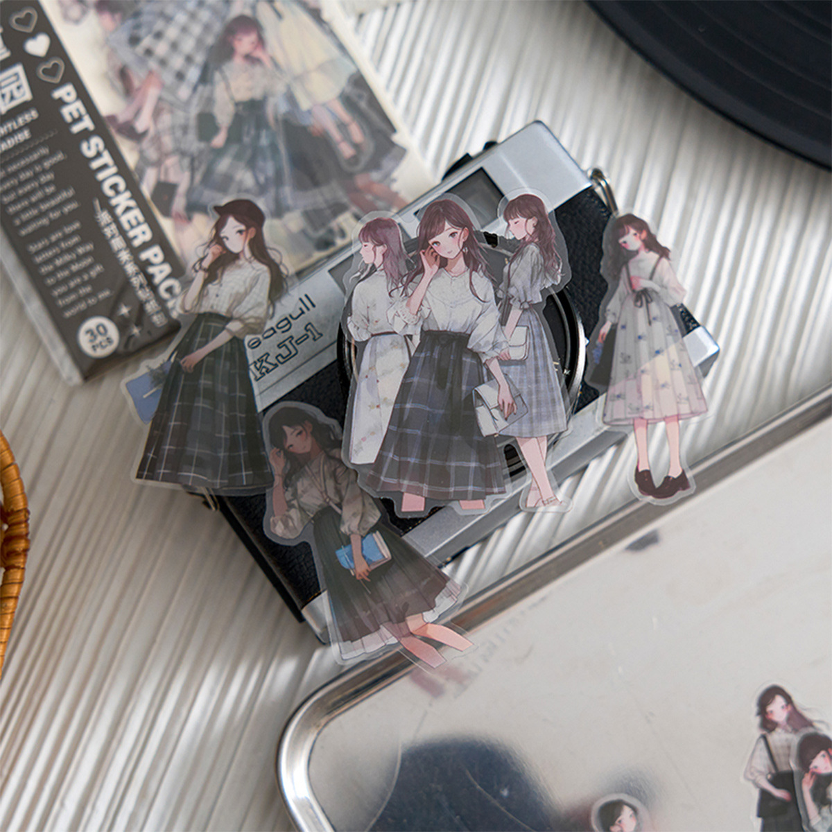 Morning Foam PET Sticker Bag Party Weekend Series Fresh Ins Salt Hand Account Figure Collage Decorative Sticker