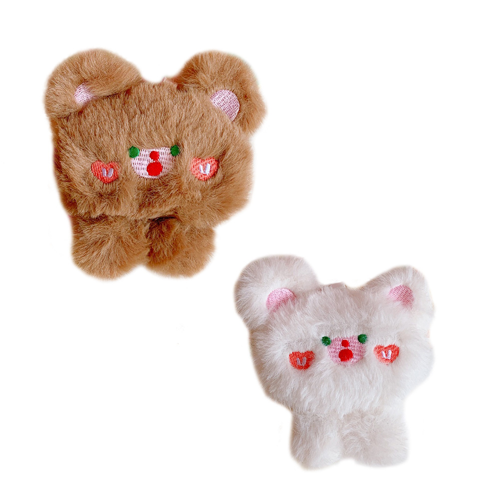 Original Cute Soft Plush Bear Separation Jewelry 3D Sweet Student School Uniform Chest Pin Bag Pendant Unisex Decoration