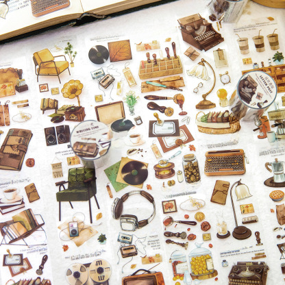 Twilight PET tape beautiful things series Hand account material decorative collage base stickers 6