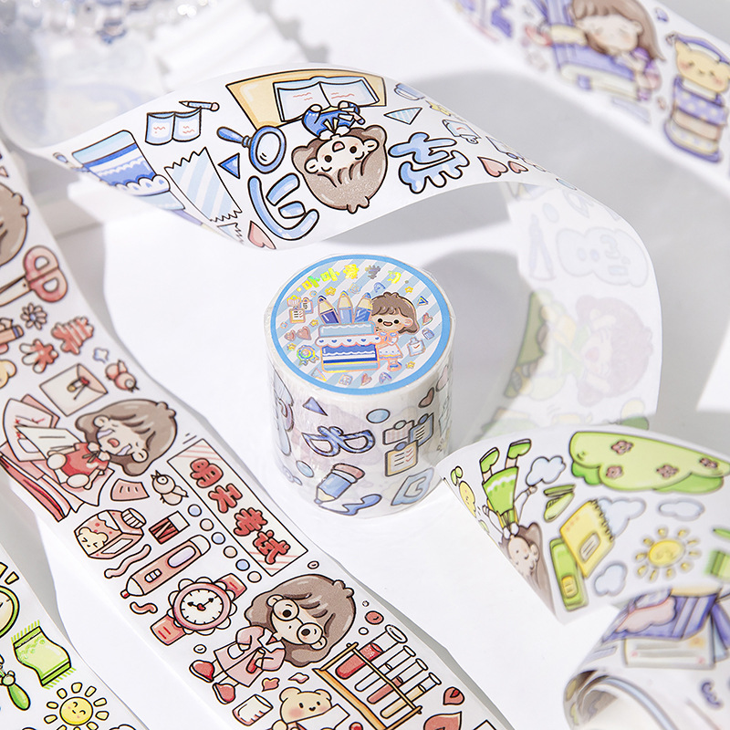 Twilight and paper tape small porphyrin series cute cartoon ins hand account DIY material stickers 2