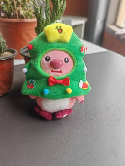 Internet-famous Little Beaver Plush Doll Keychain Cute Crosswear Ruby Plush Doll Couple's Best Friend Schoolbag Hanging Ornaments