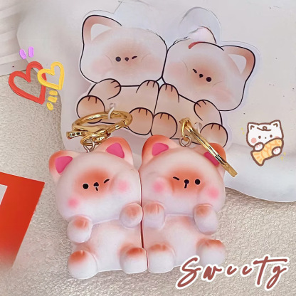 Super Constant Original Animal Series Couple Buckle Keychain Doll Key Holder Organizer Women's Southern Potato Doll Pendant