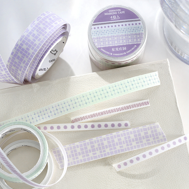 Letter Lovers and Paper Salt Base Tape suit Daydreamer Series Hand Account Collage Decorative Tape