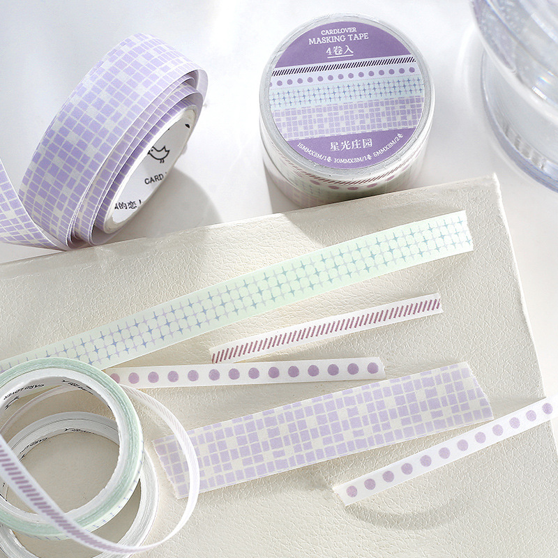 Letter Lovers and Paper Salt Base Tape suit Daydreamer Series Hand Account Collage Decorative Tape