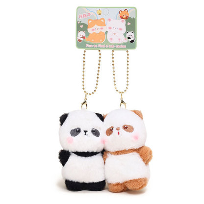 Jinnew Original Little Otter Magnetic Pair Plush Keychain Pendant Girlfriend Cute Small Pendant
