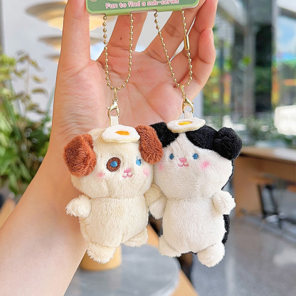 Jinnew Original Little Otter Magnetic Pair Plush Keychain Pendant Girlfriend Cute Small Pendant