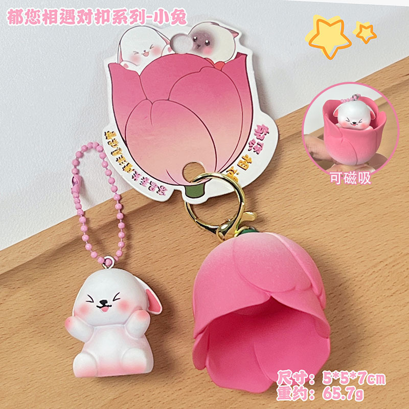 Super Constant Original Animal Series Couple Buckle Keychain Doll Key Holder Organizer Women's Southern Potato Doll Pendant