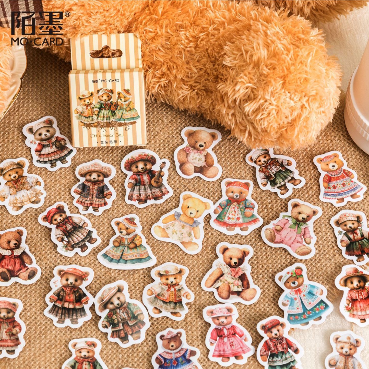 Mo Mo Boxed Stickers Everything Chronicle Series Creative Cute Animal Handbook Diary DIY Material Decorative Stickers