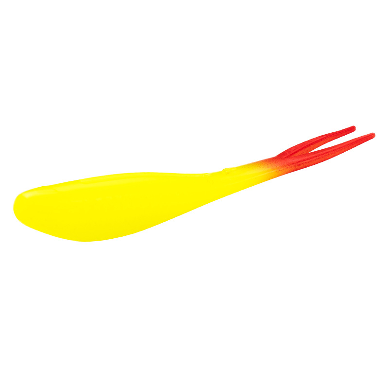 Baby silencer Split Tail Soft Bait 8cm 2.8g 6pcs/bag