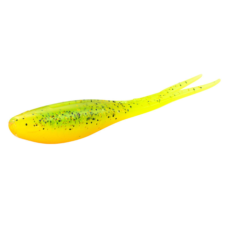 Baby silencer Split Tail Soft Bait 8cm 2.8g 6pcs/bag