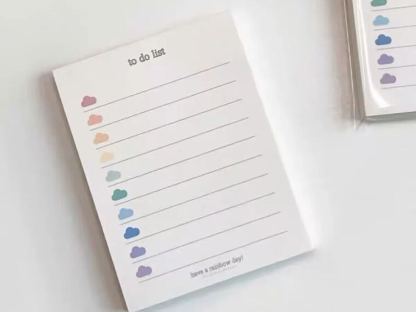 ins Korean style colorful clouds TO DO LIST non-adhesive note book student note pad memo note book