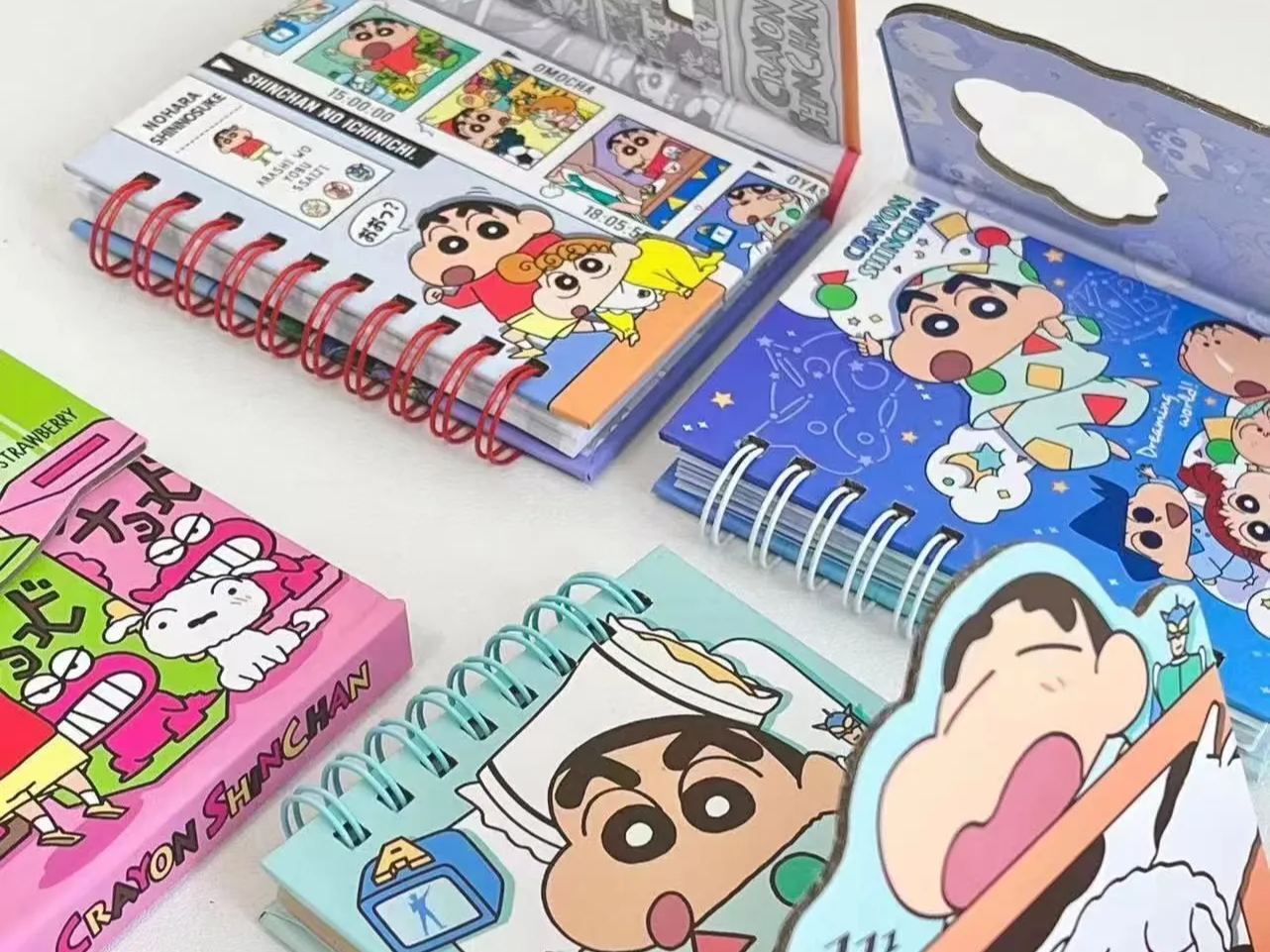 Japan style crayon small new notebook magnetic buckle coil this portable color page pocket notebook
