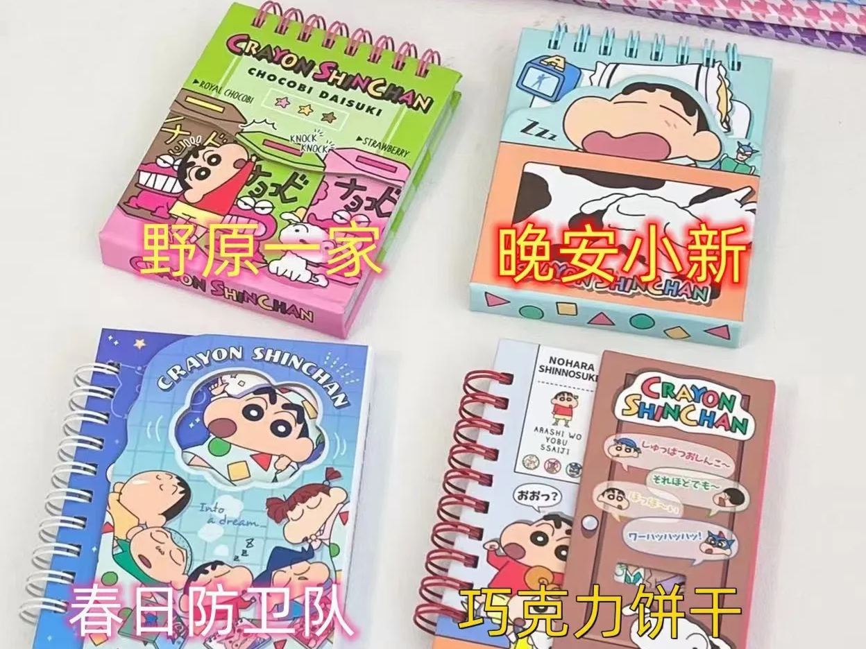 Japan style crayon small new notebook magnetic buckle coil this portable color page pocket notebook