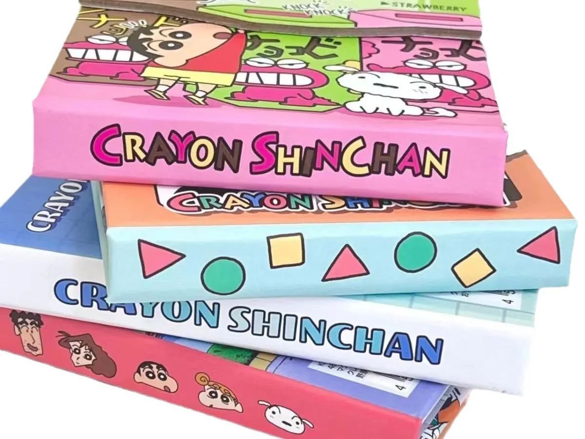 Japan style crayon small new notebook magnetic buckle coil this portable color page pocket notebook