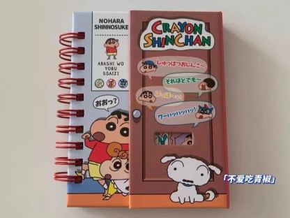 Japan style crayon small new notebook magnetic buckle coil this portable color page pocket notebook