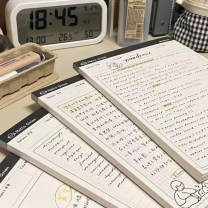 Big Sticky Note Book Collection | B5 Planner 30 sheets/60 words book Time Planner Study Pattern Book