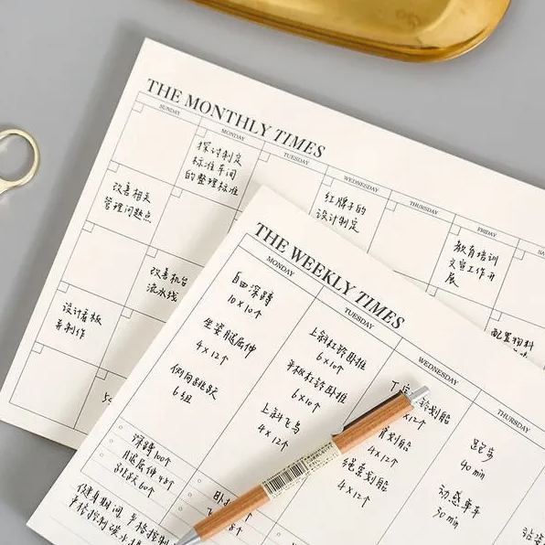 Big Sticky Note Book Collection | B5 Planner 30 sheets/60 words book Time Planner Study Pattern Book