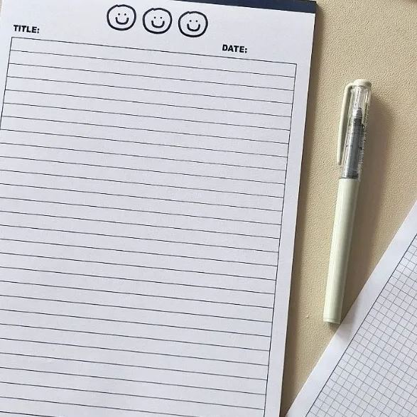 Big Sticky Note Book Collection | B5 Planner 30 sheets/60 words book Time Planner Study Pattern Book