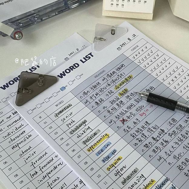 Big Sticky Note Book Collection | B5 Planner 30 sheets/60 words book Time Planner Study Pattern Book