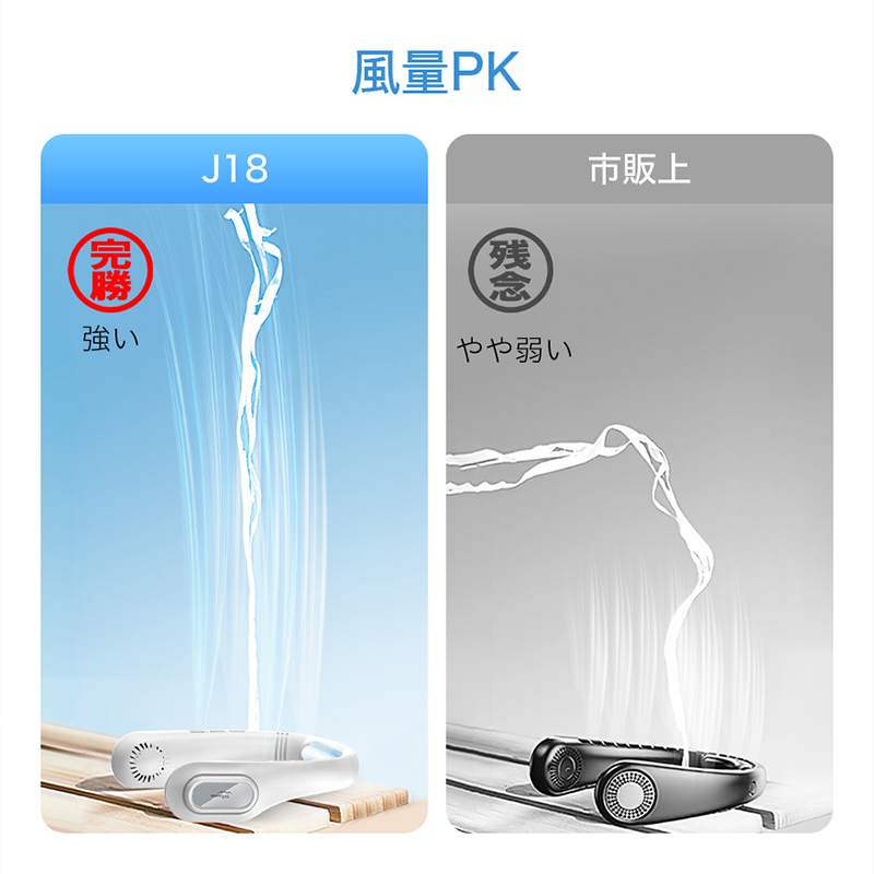 J18首掛け扇風機