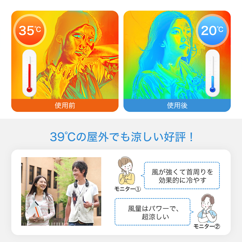 J18首掛け扇風機