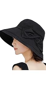 リボン女優帽子