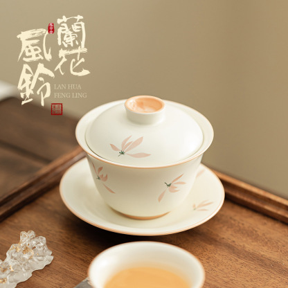 蘭花風鈴-初元蓋碗