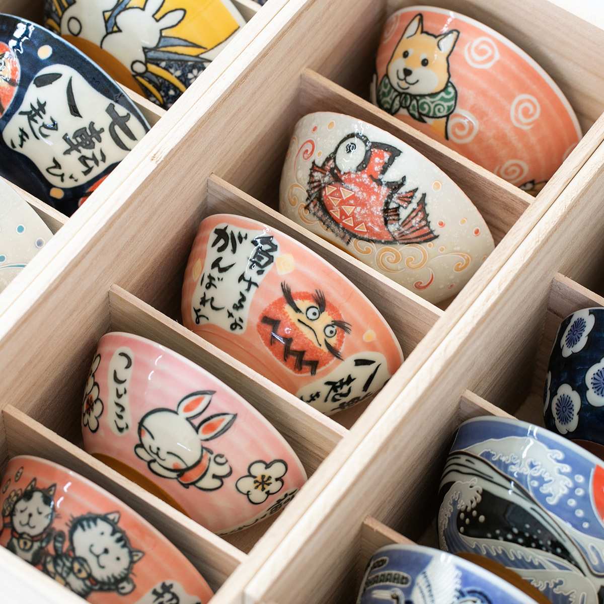 日本進口美濃燒日式米飯碗套裝禮盒