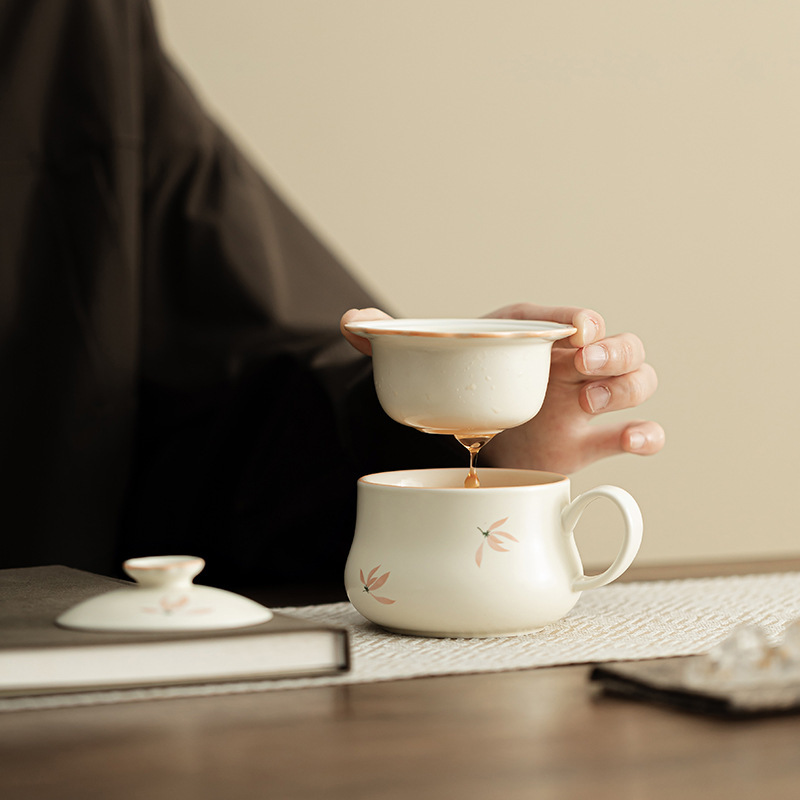 蘭花風鈴-花口茶咖杯