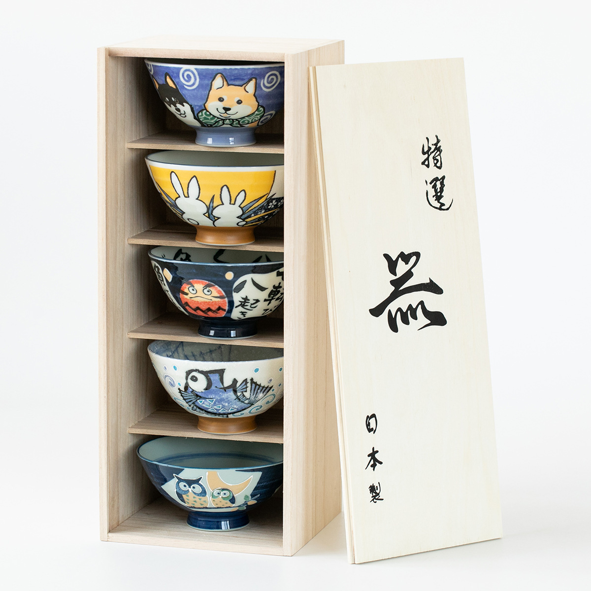 日本進口美濃燒日式米飯碗套裝禮盒