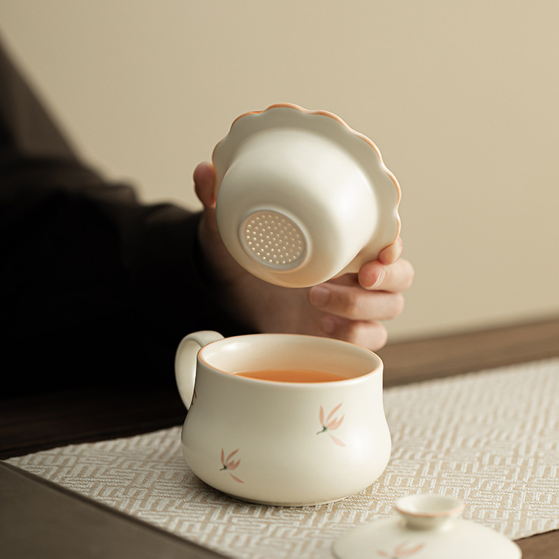 蘭花風鈴-花口茶咖杯