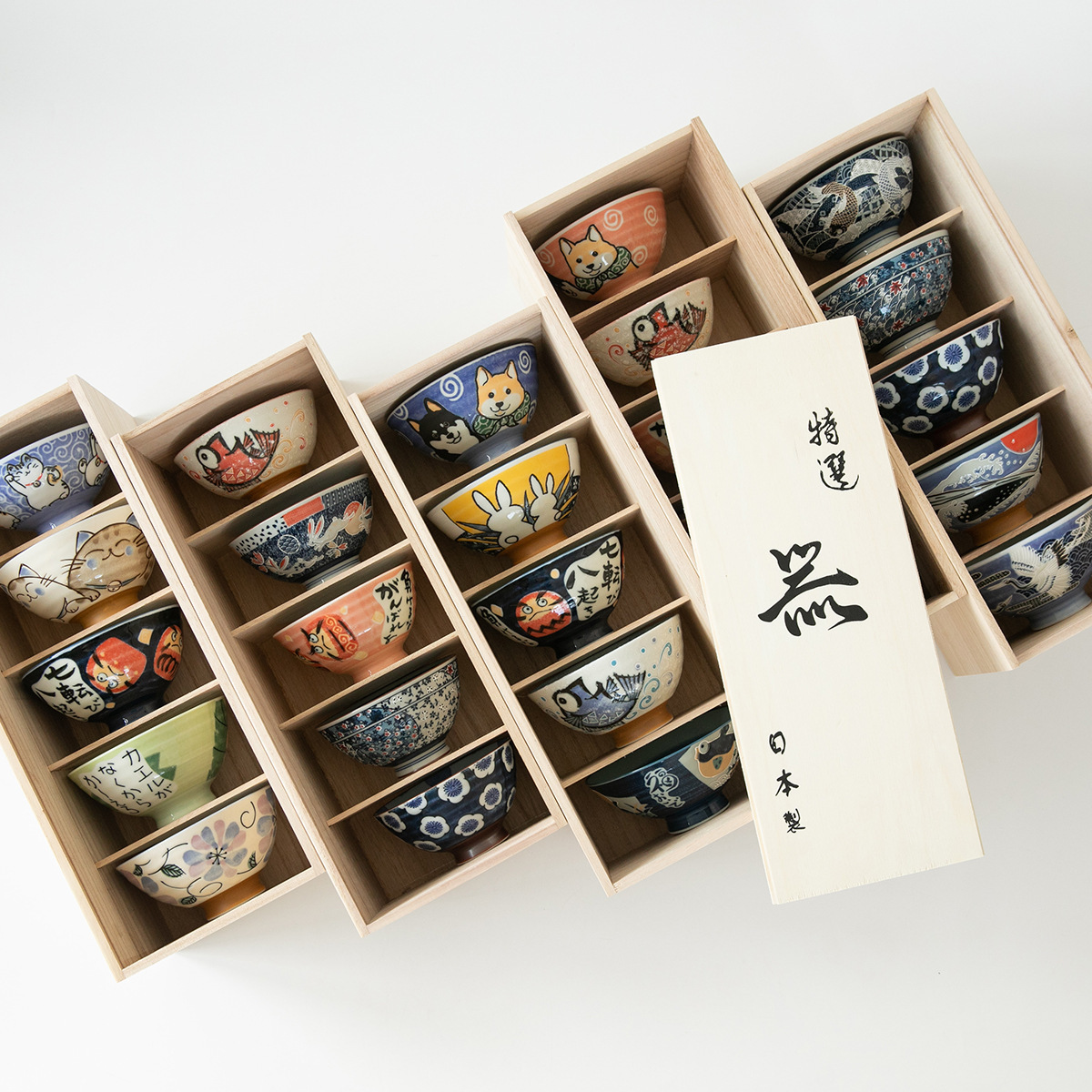 日本進口美濃燒日式米飯碗套裝禮盒