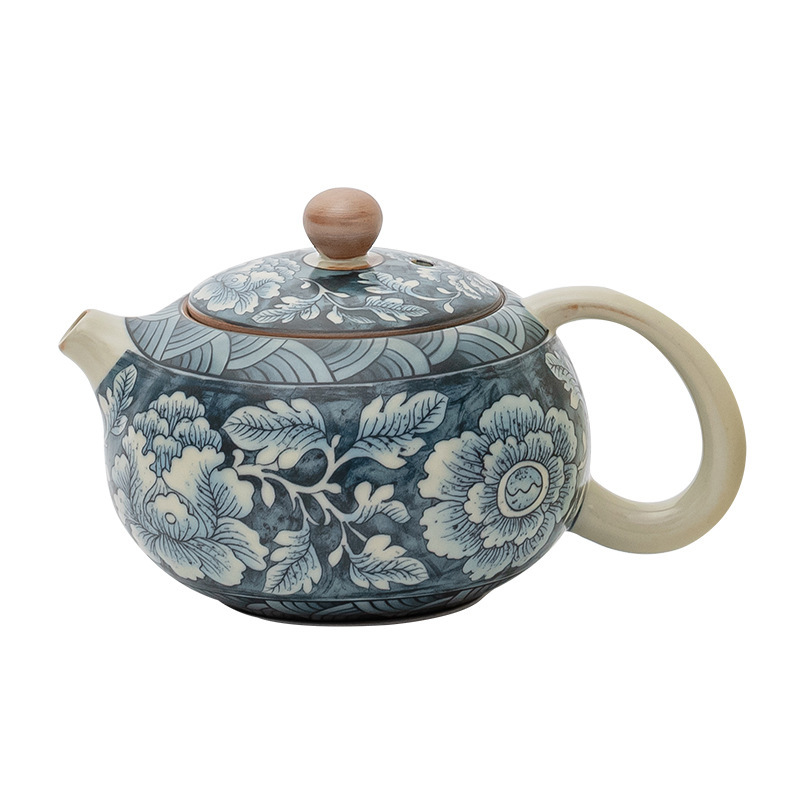 繁花陶瓷西施壺-單壺