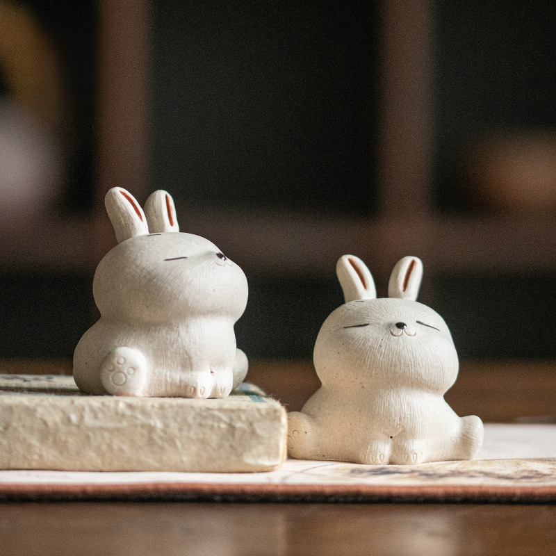 紫砂茶寵-瑜伽兔