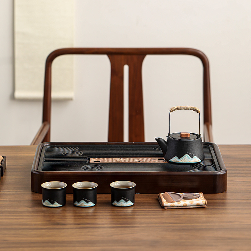烏金石實木小茶盤
