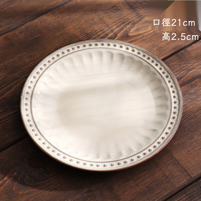 美式手繪西餐盤